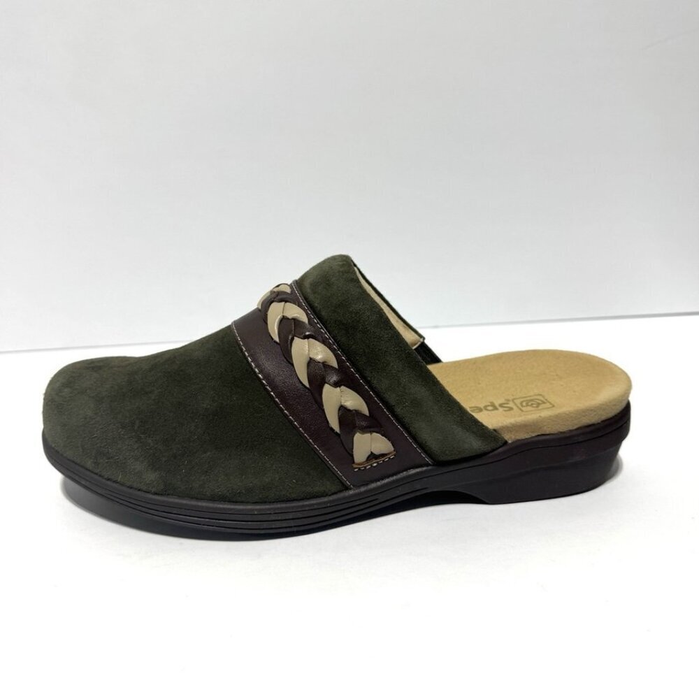 Spenco Womens Topanga Clog Olive Size 7.5W